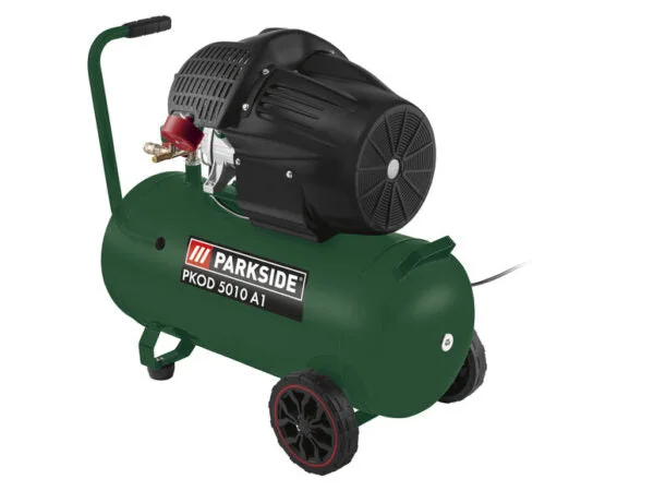 PARKSIDE Compressore Doppio Cilindro vista laterale